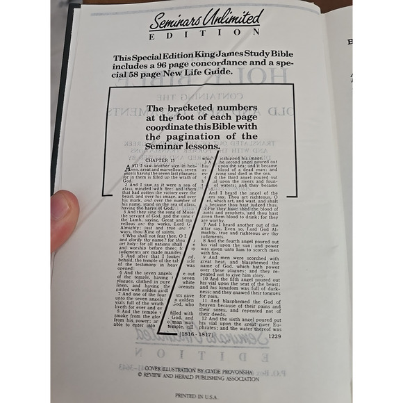 The Holy Bible King James Version KJV (Seminars Unlimited Edition) Hardcover - Picture 3 of 3